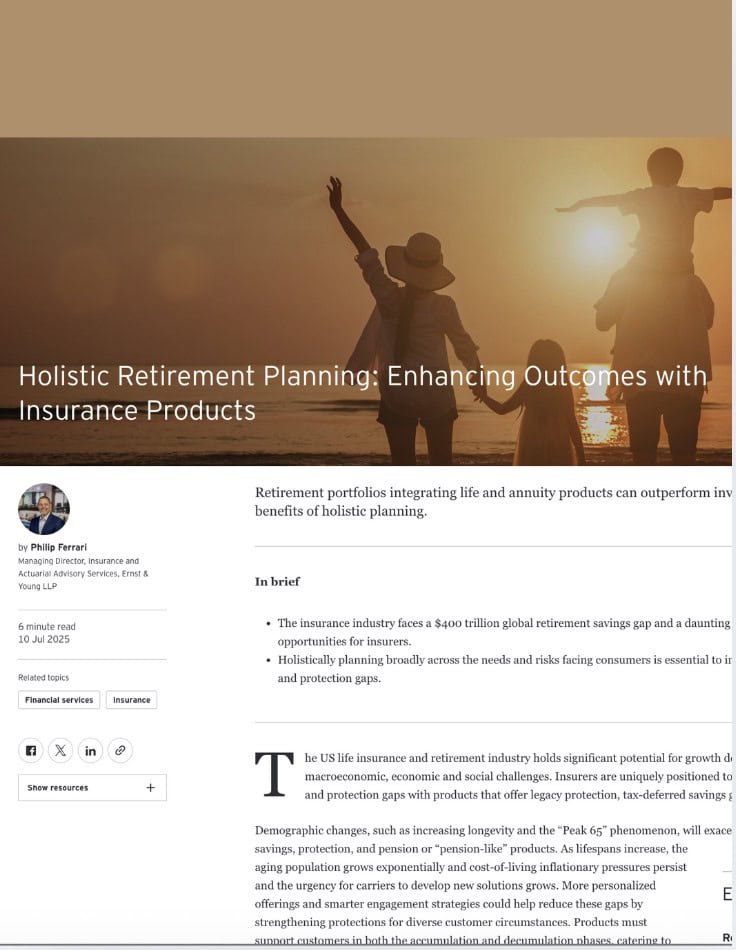 Image of EY's new study on their website